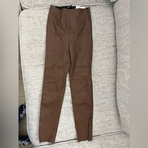 Zara Brown leather pants